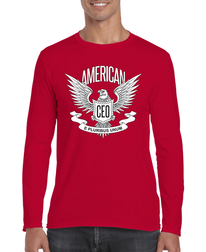 American CEO Patriotic Eagle Men's Long Sleeve Shirt